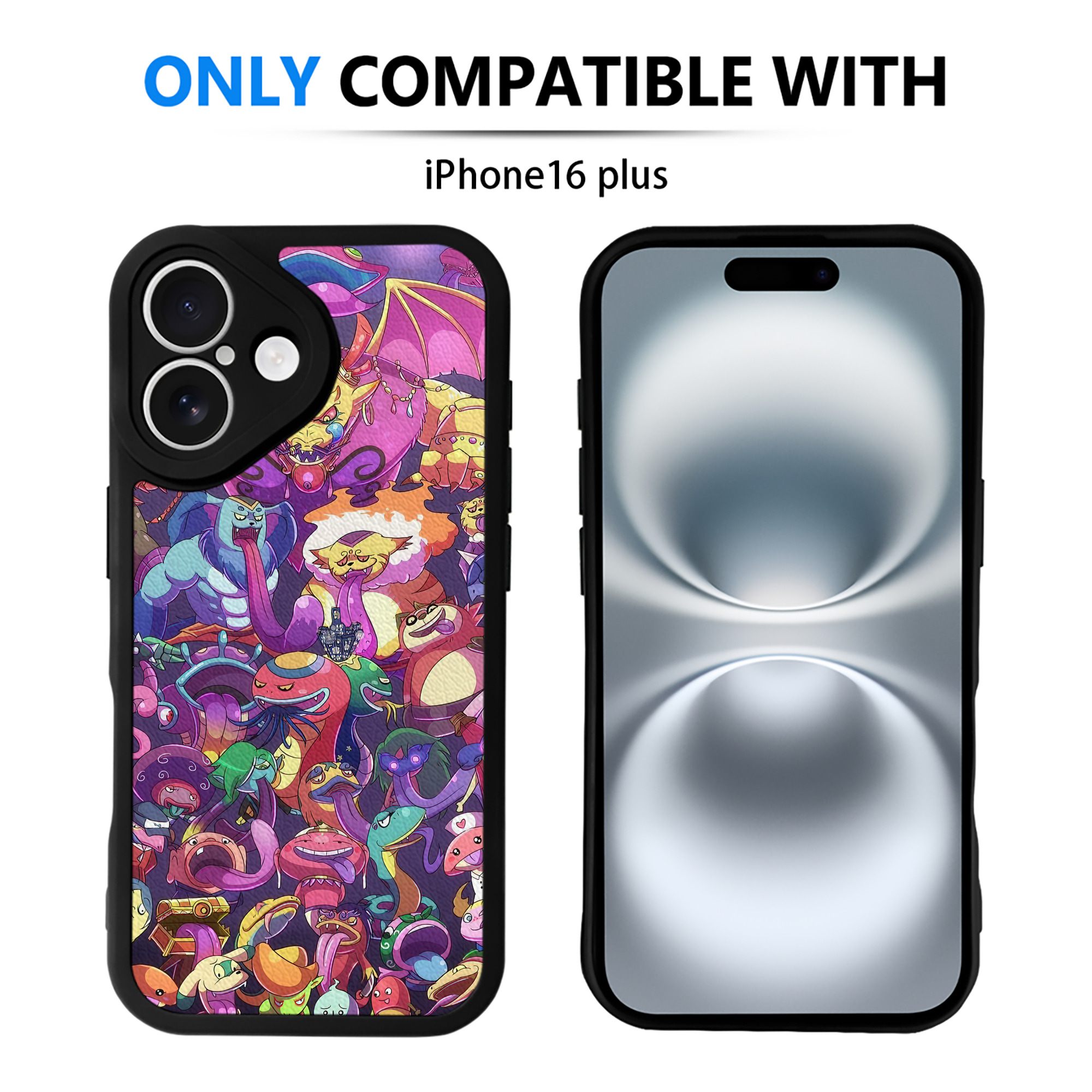 （画像用） 妖怪ウォッチ Yo-kai Watch 【iPhone 16シリーズ対応】シリコンスマホケース（レザー調） 材質：シリコン